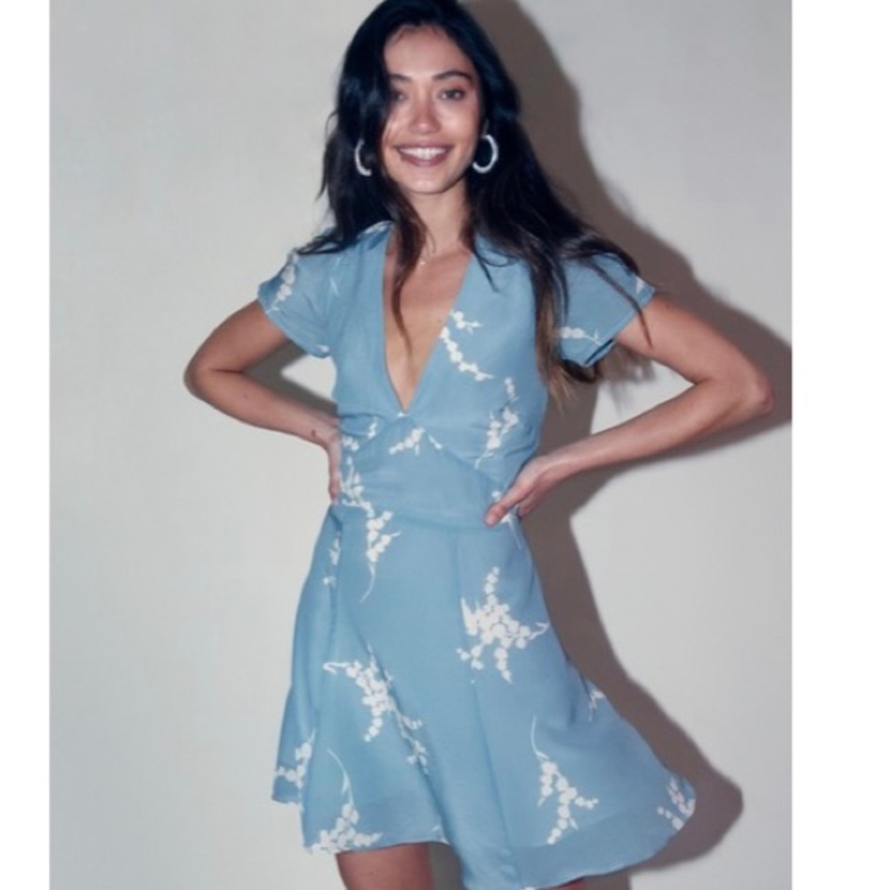 Realisation Luella blue silk mini dress size xs